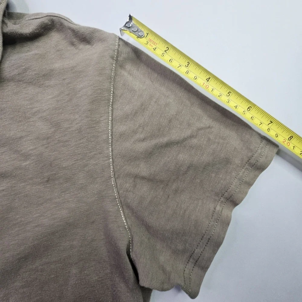 Polo Ralph Lauren Men's XL Short Sleeve Knit Polo Shirt Brown Taupe 100% Cotton